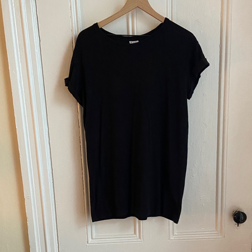 Divided Black Mini T-Shirt Dress